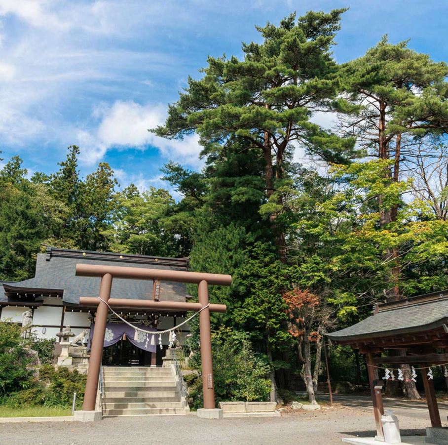 相馬の山津見神社 鳥居修繕